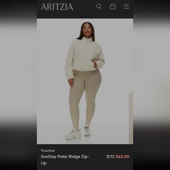 Aritzia TnAction SnoDay Polar Ridge Zip-Up - Picture 9 of 13